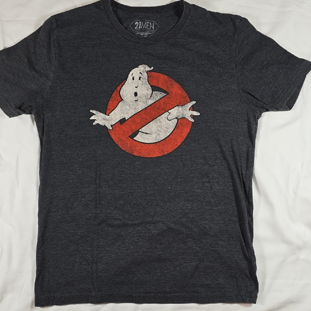 21men Ghostbusters Logo Tee - Charcoal